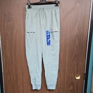 Fila Size L Green/Grey Lightweight Jogger Style Pant